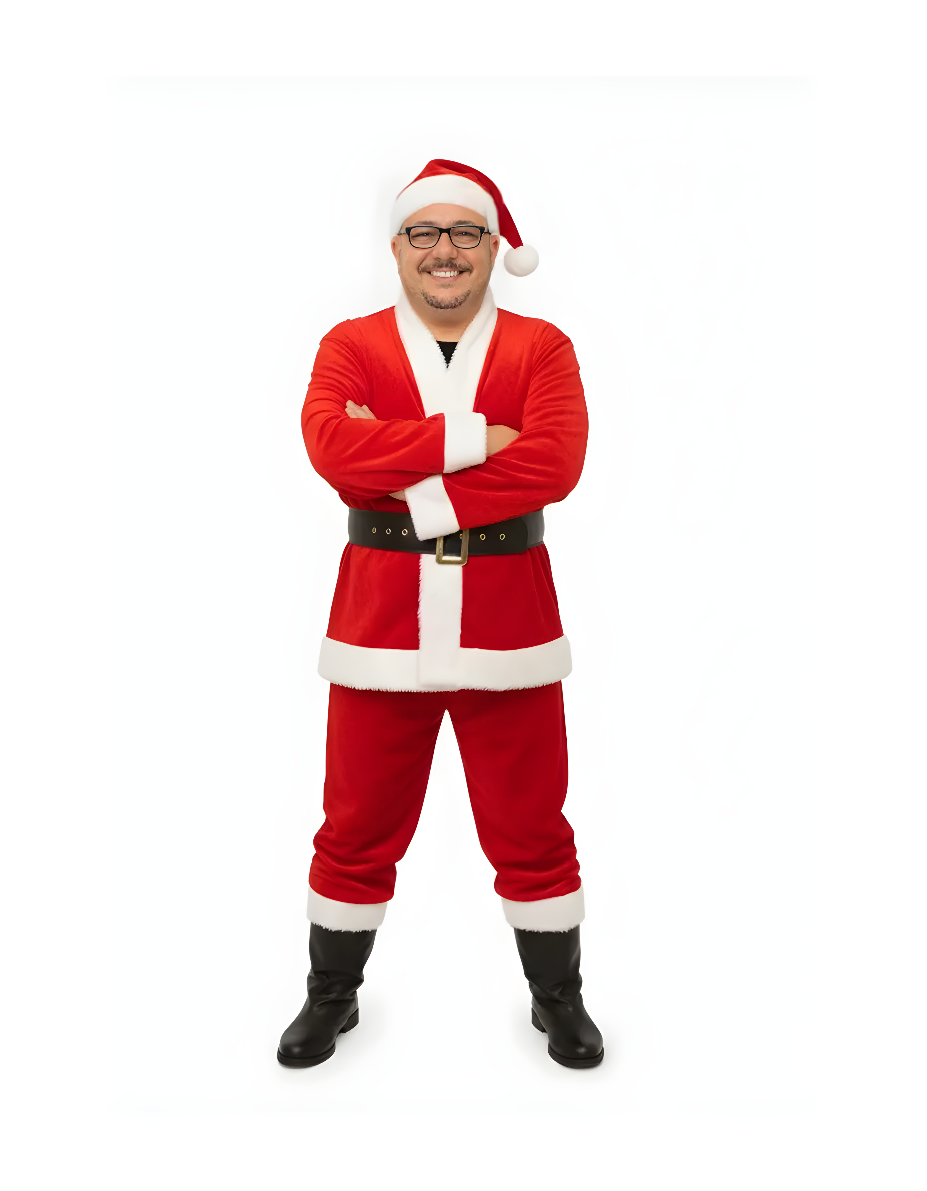 Foto de Janio Glauber com gorro de Natal
